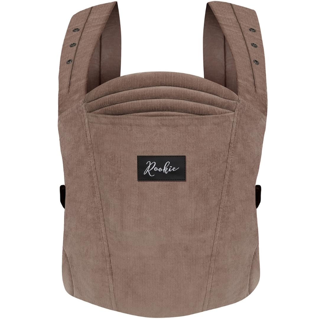 Ergonomische Babytrage ab Geburt bis 2 Jahre, Cord Mocha