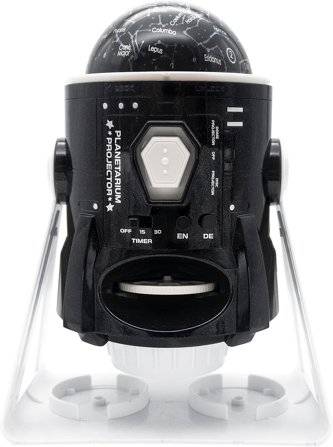 2-in-1 Planetarium Projektor mit Sternbildern und Bildern, Planetarium - White/Black