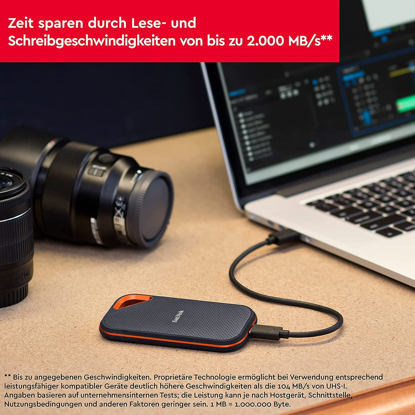 Extreme PRO Portable SSD V2 1 TB, Externe SSD