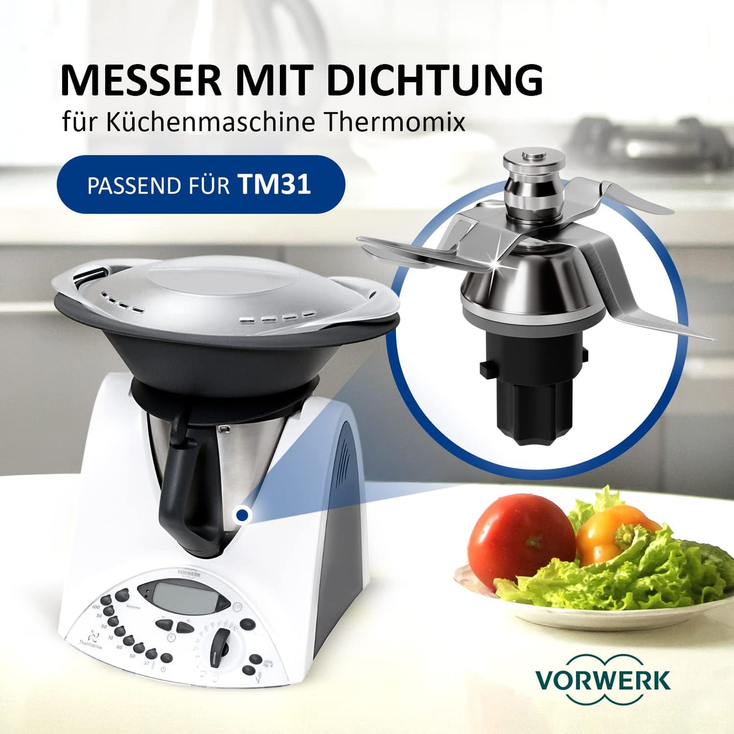 Ersatzmesser für Thermomix TM31, Messer Tm31