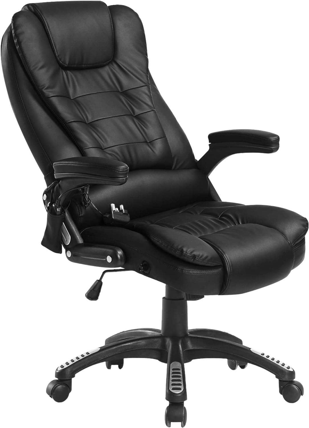 Massagesessel, Schwarz ; 70 x 70 x (111 – 121) cm (L x B X H)