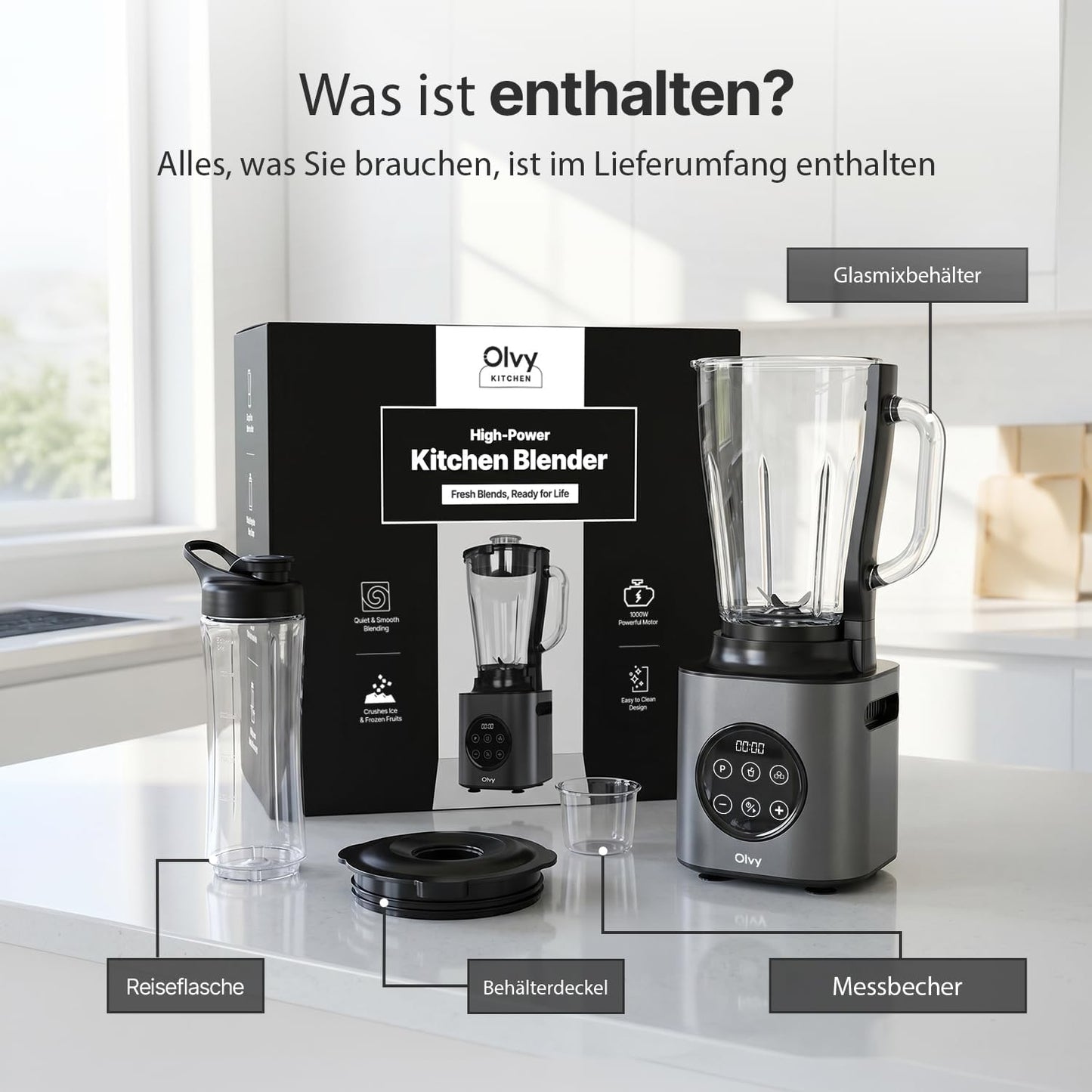 Smoothie Standmixer, Grey