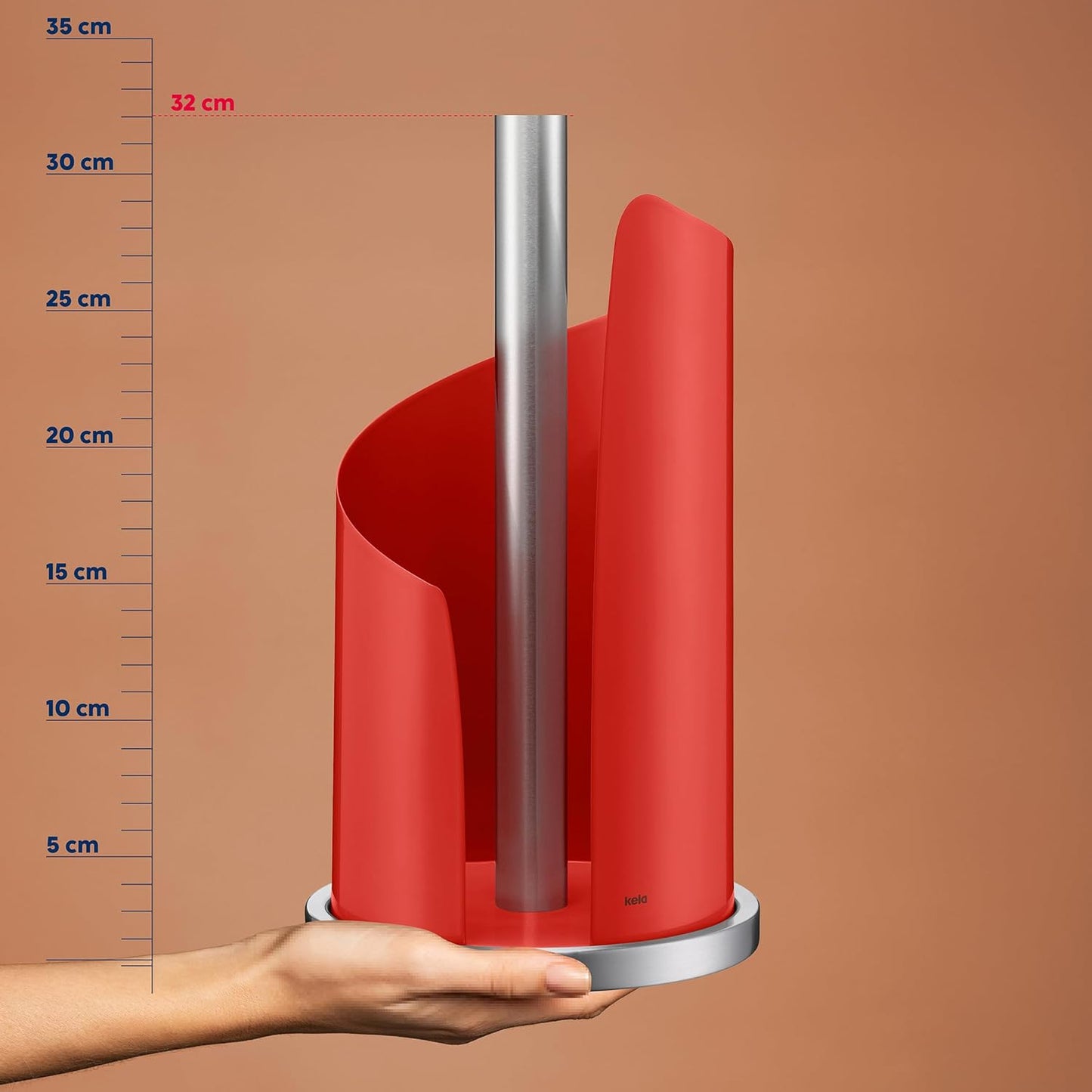 Küchenrollenhalter Stella, Rot