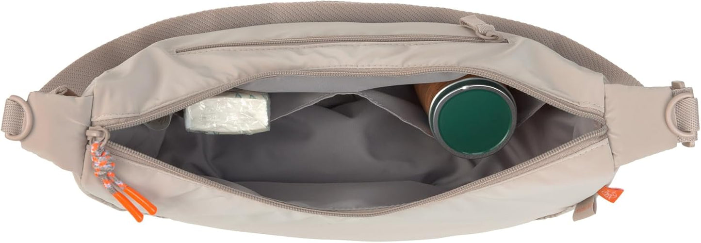 Wickeltasche Stretch Up Bum Bag mit Kinderwagenbefestigung, Beige