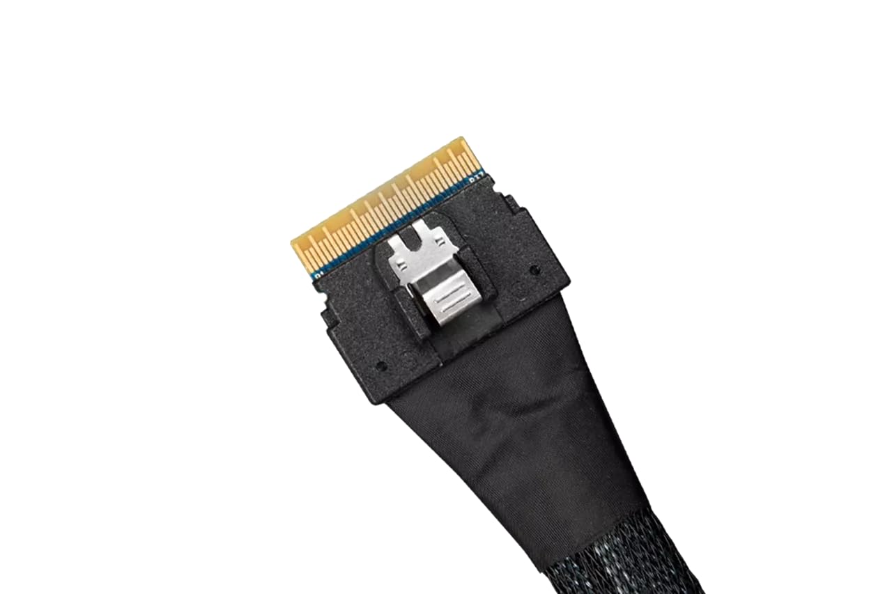 ICY DOCK Kabel SlimSAS 8i SSF-8654 zu 2xOCLink 4i, SFF-8611 Kabel-0,5M, 1x SlimSAS 8i zu 2x OCuLink 4i