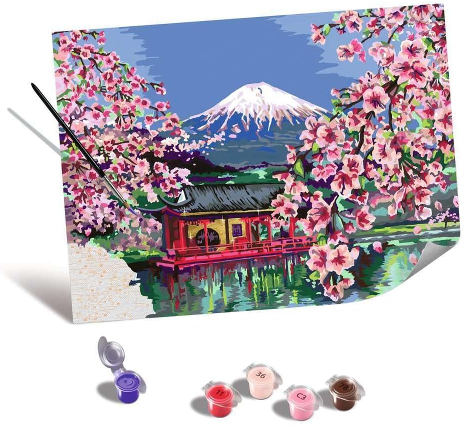 CreArt Malen nach Zahlen Japanische Kirschblüten
