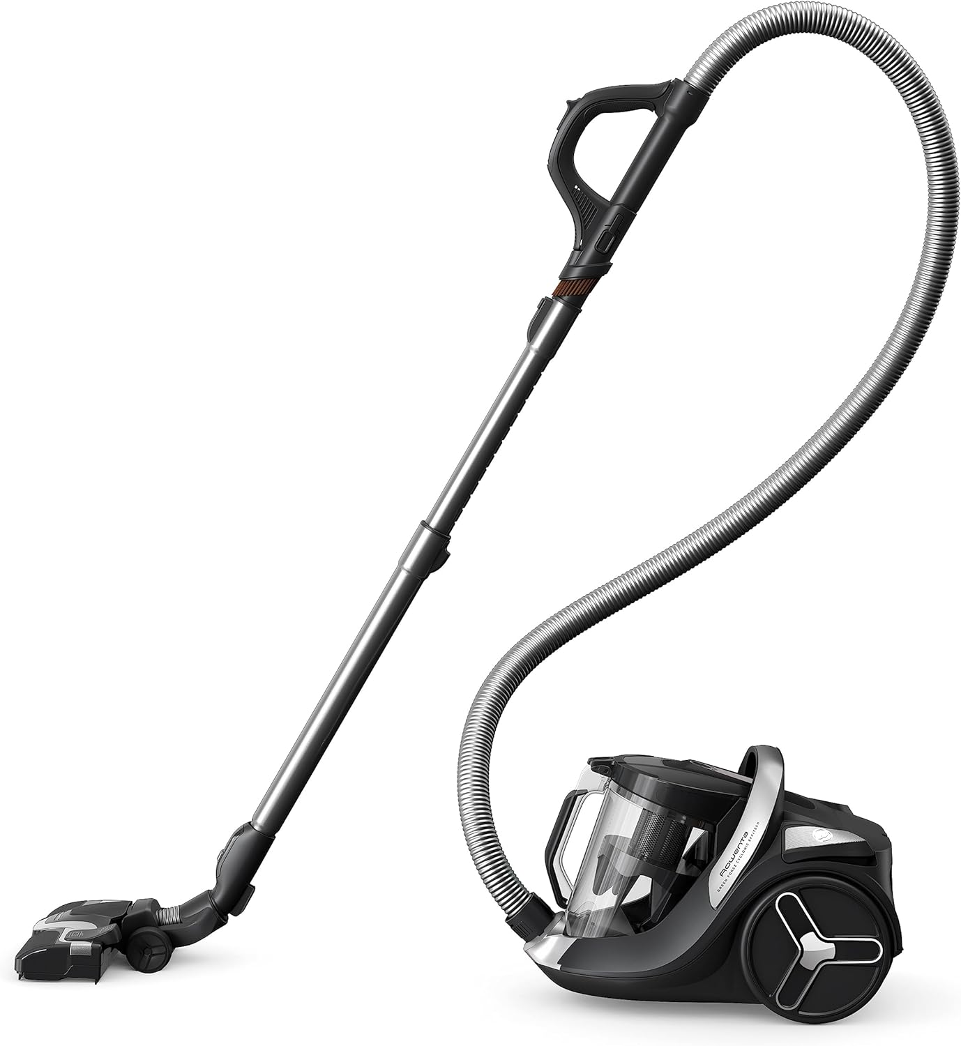 Green Force Cyclonic Staubsauger ohne Beutel, Schwarz-aluminium