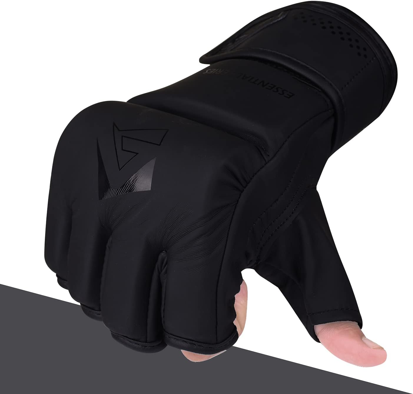 MMA-Trainingshandschuhe, Mattschwarz S