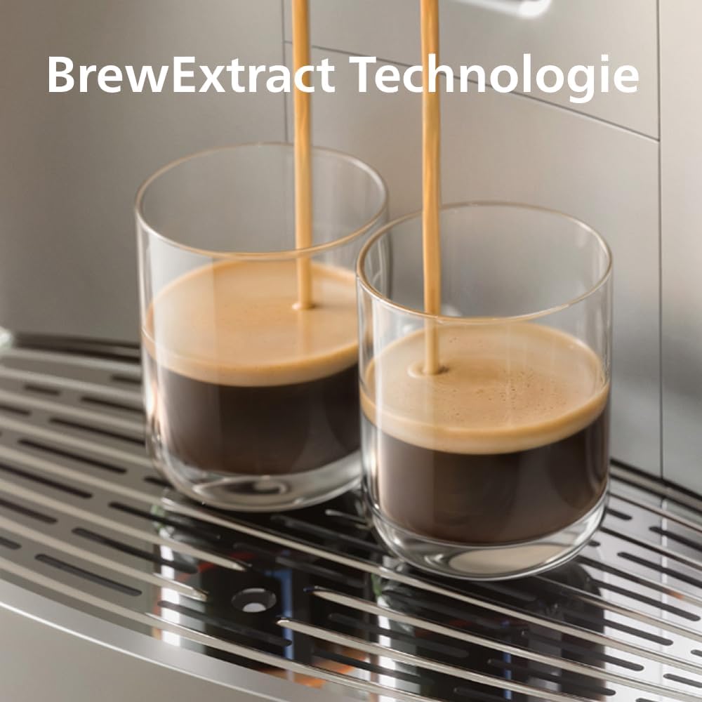 Kaffeevollautomat EP8757/20, 50 Kaffeespezialitäten Silber, Café Aromis, Silentbrew