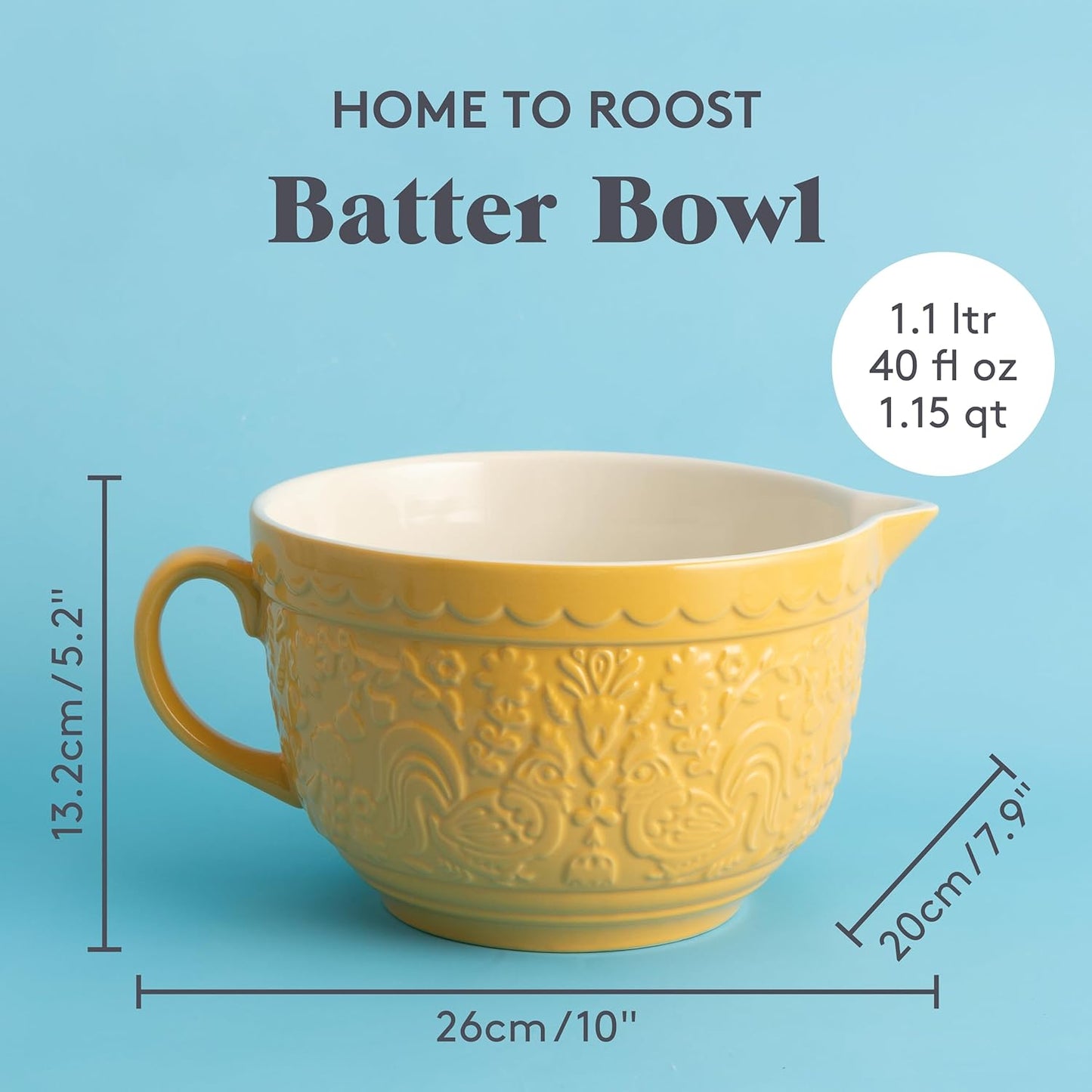 Home to Roost Rührschüssel 20 cm (2 Liter), 1.9L