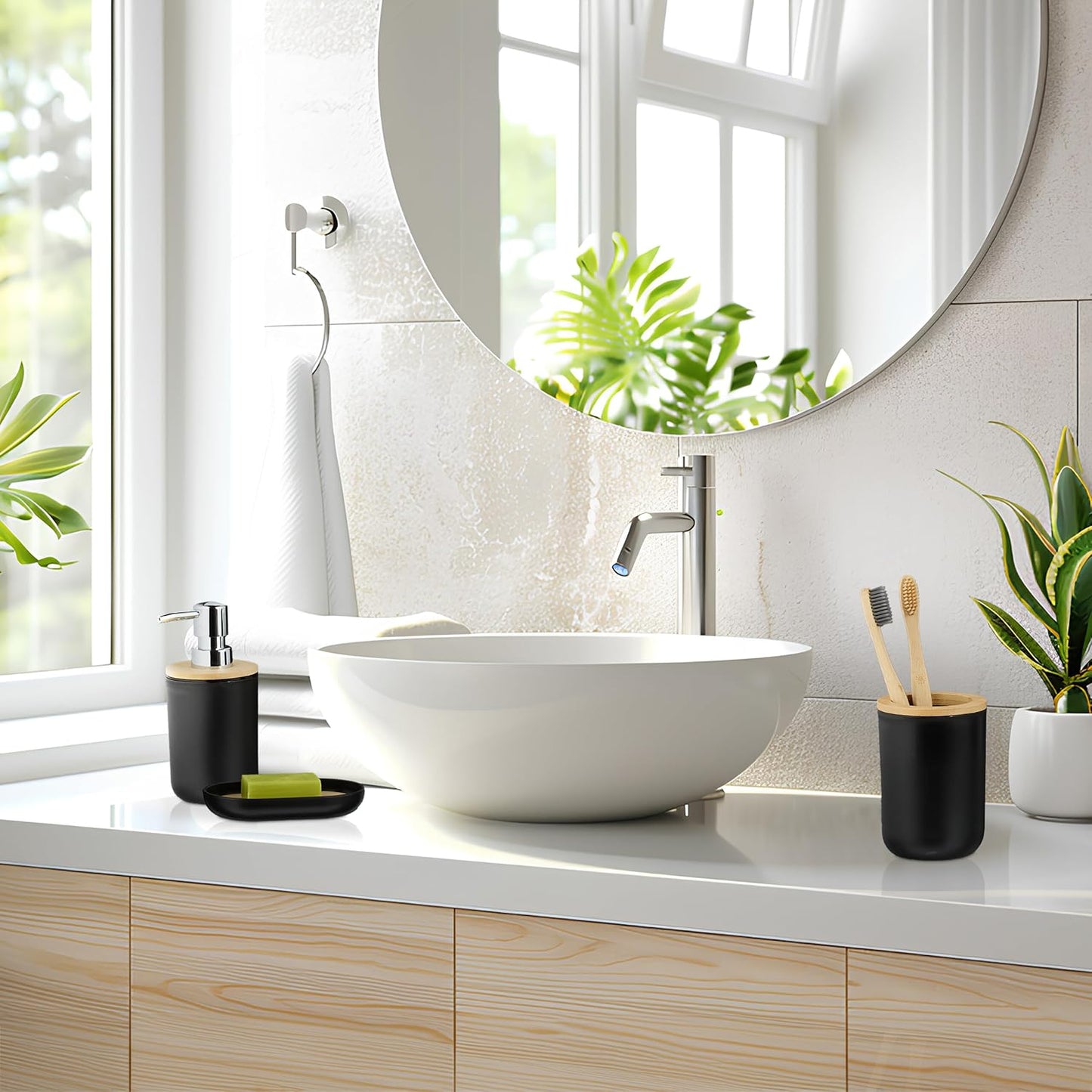 6-teiliges Badezimmer-Set