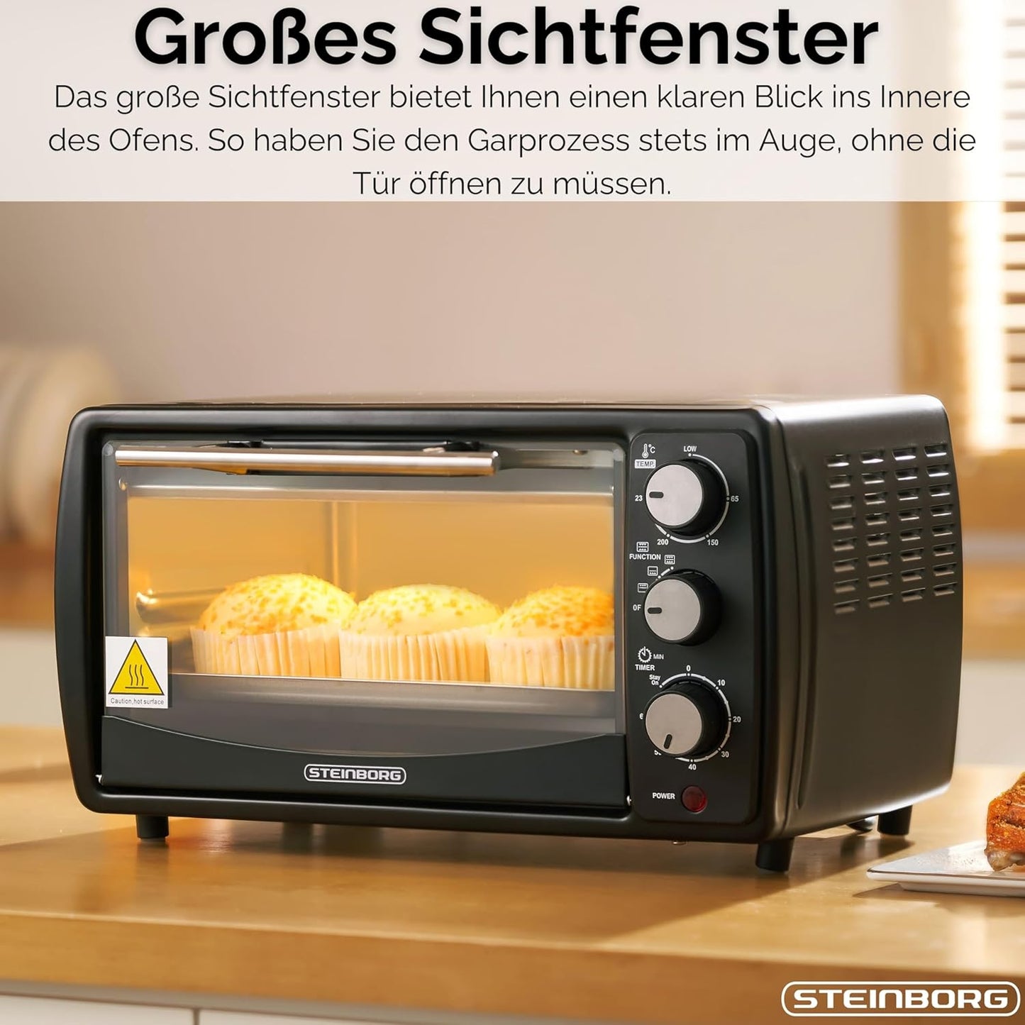 Mini-Backofen mit Timer