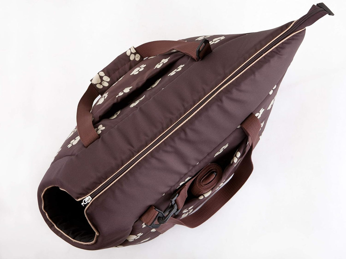 Hundetragetasche, M - 30,90 € Braun mit Pfoten
