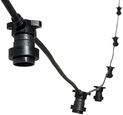 Lichterkette, Schwarz|10M