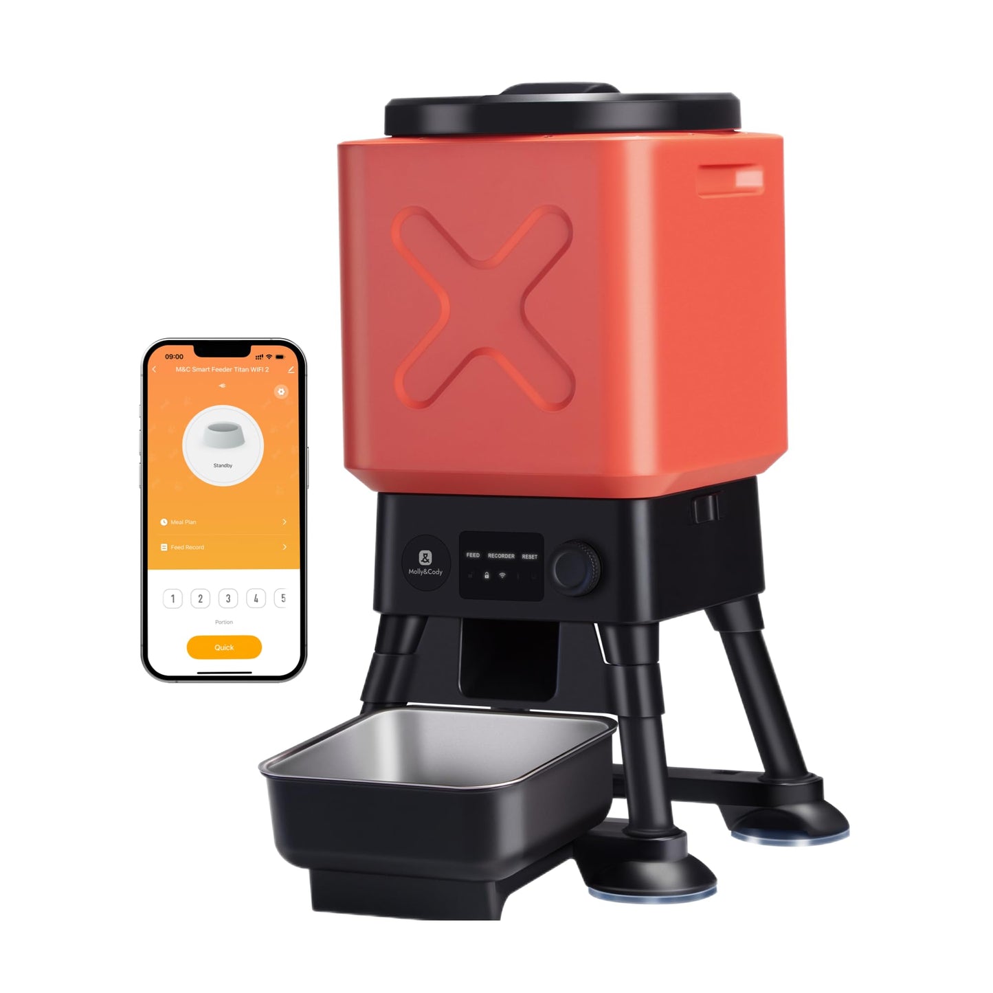 Automatischer Futterspender für grosse Hunde, 14L, WiFi-App, 14L-with WiFi
