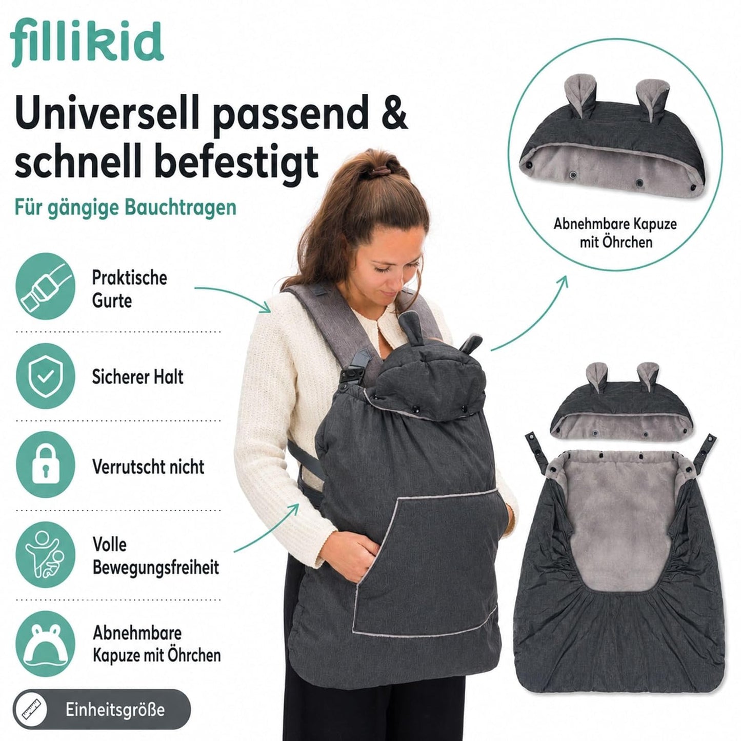 Universal-Tragecover für Kindertrage