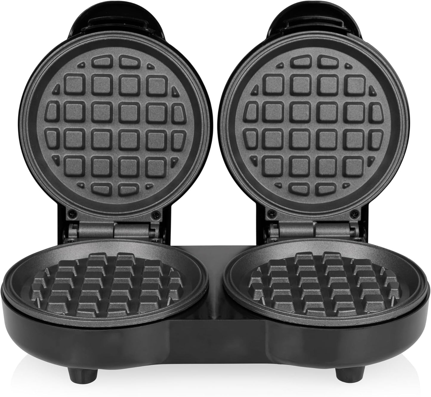 Doppel-Mini-Waffeleisen mit Antihaftbeschichtung, doppelt