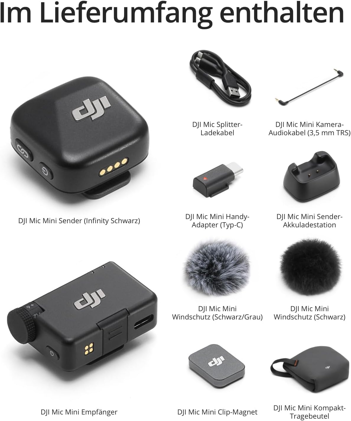 Mic Mini (1 Sender + 1 Empfänger), Mic Mini (1 Sender + 1 Empfänger) Standard