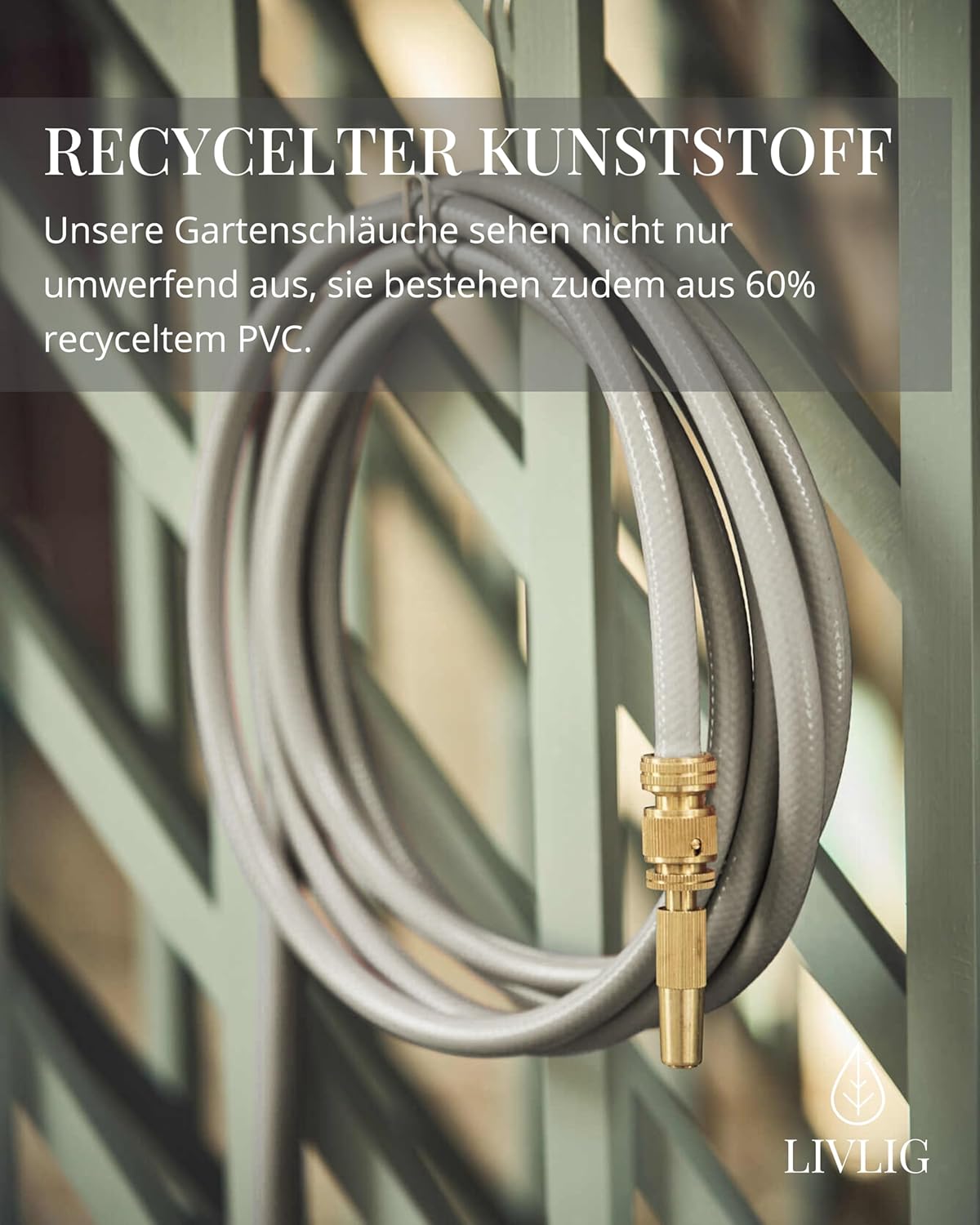 Gartenschlauch aus recyceltem PVC, 30 Meter