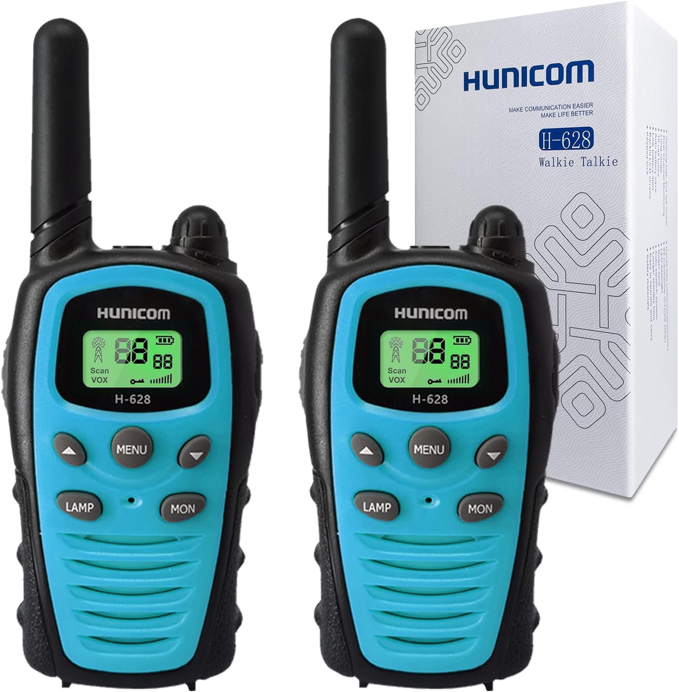 Walkie Talkies mit grosser Reichweite und VOX-Funktion, Blau