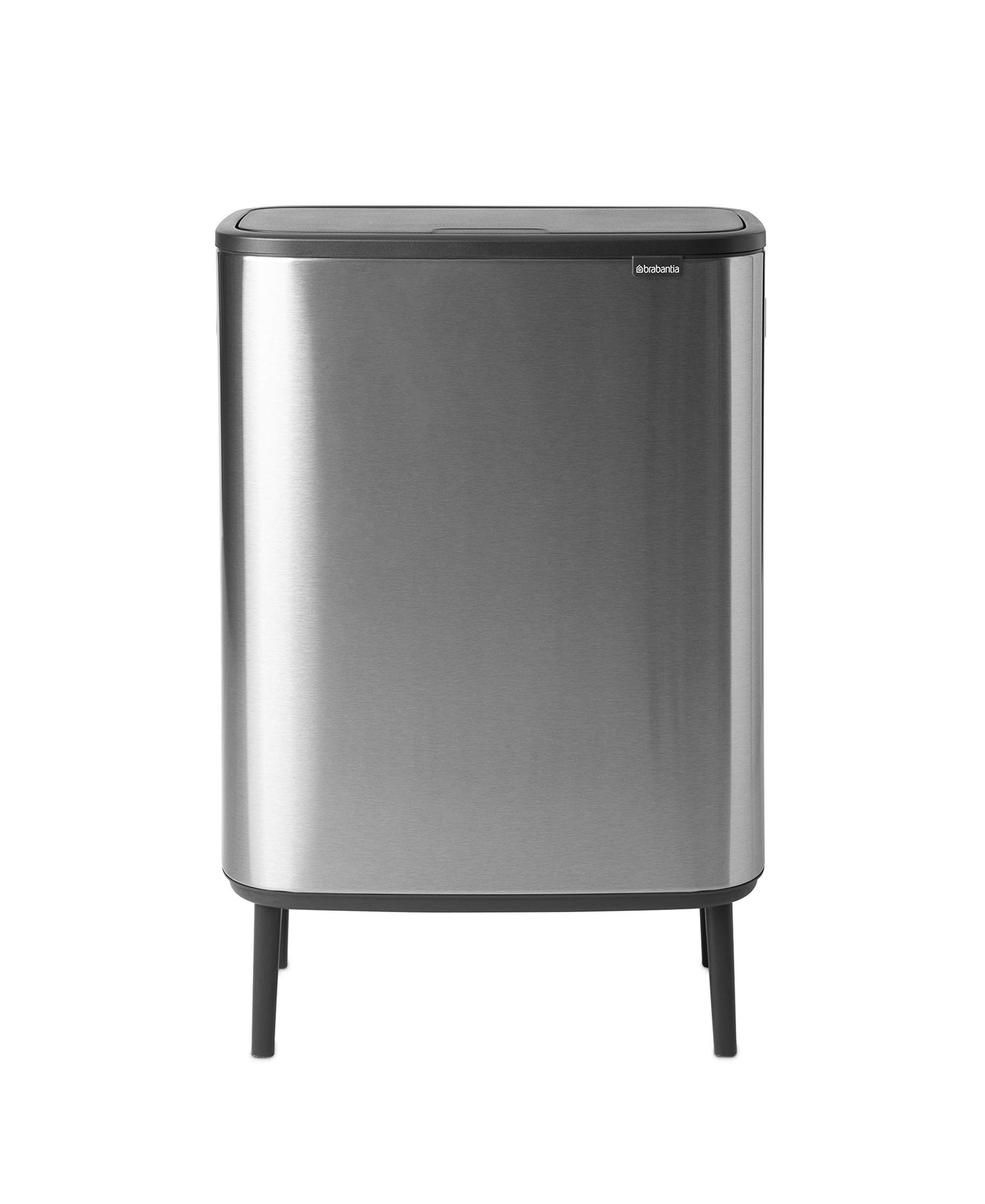 Bo Waste Bin, 2 Inneneimer (2 x 30L) Matt Steel Fingerprint Proof