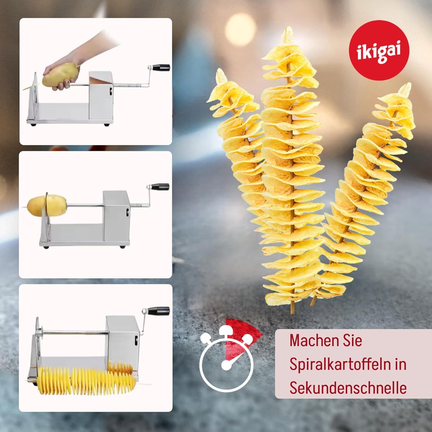 Spiralschneider für Gemüse und Tornado Chips