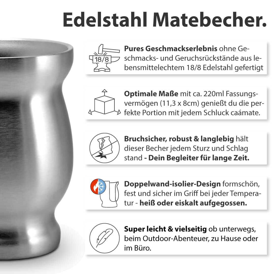 Mate Tee Set, silber