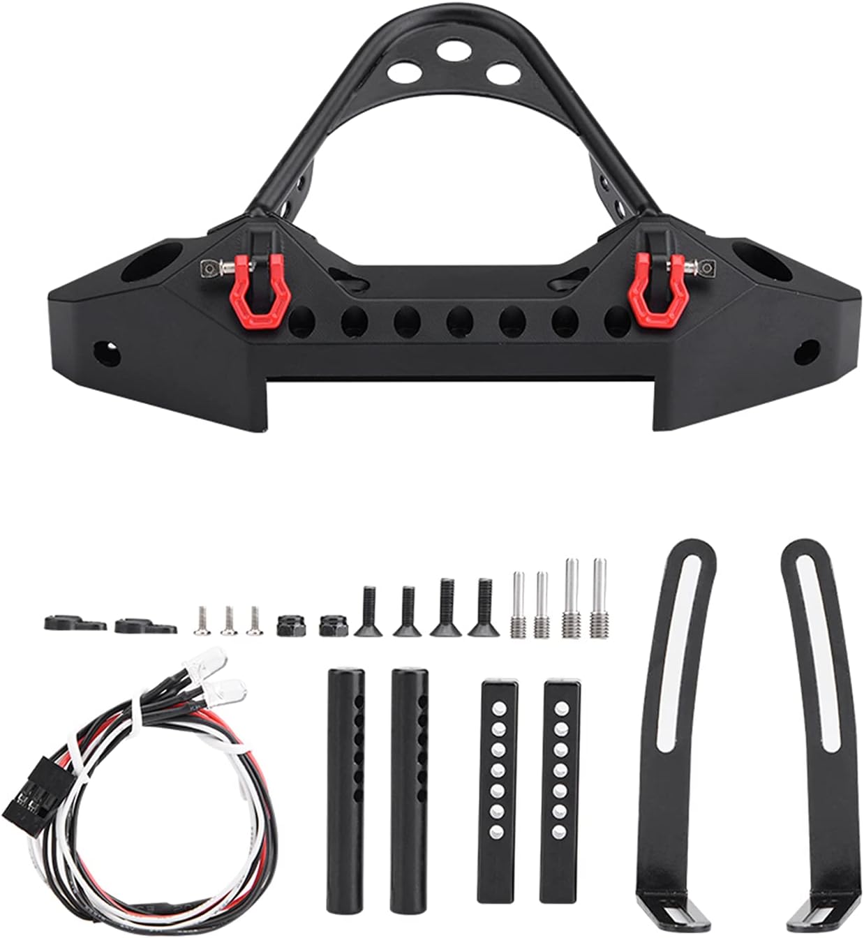 RC Auto Metallstossfänger mit LED-Leuchten 1/10 Skala