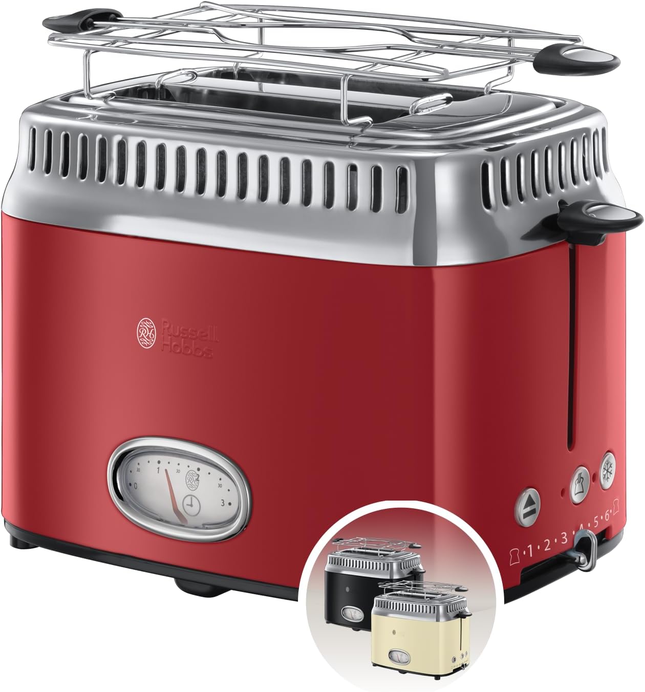 Retro Toaster, Rot 1,7l