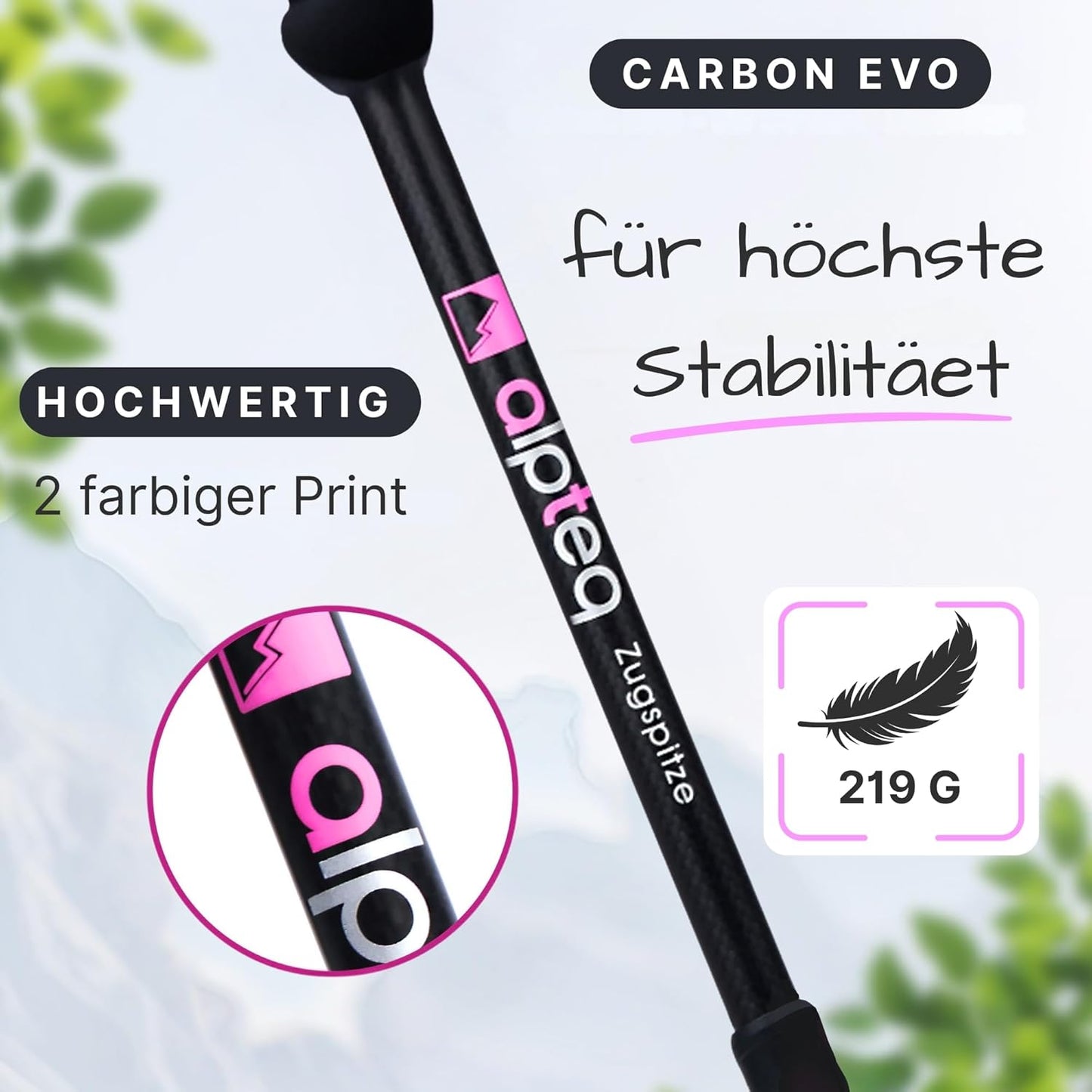 Trekkingstöcke, Pink