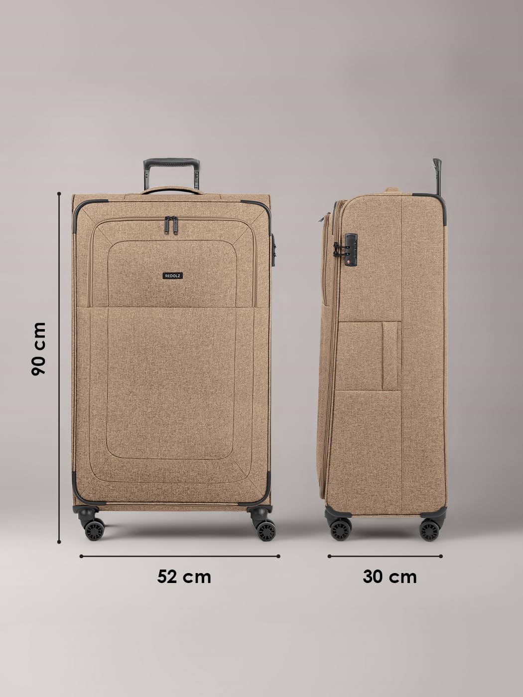 Jumbo Trolley, Coffee XL Sondergröße (90 cm) 4-Rad