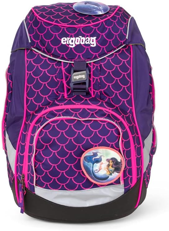 Schulrucksack-Set, 20 Lang Pinke Wellen