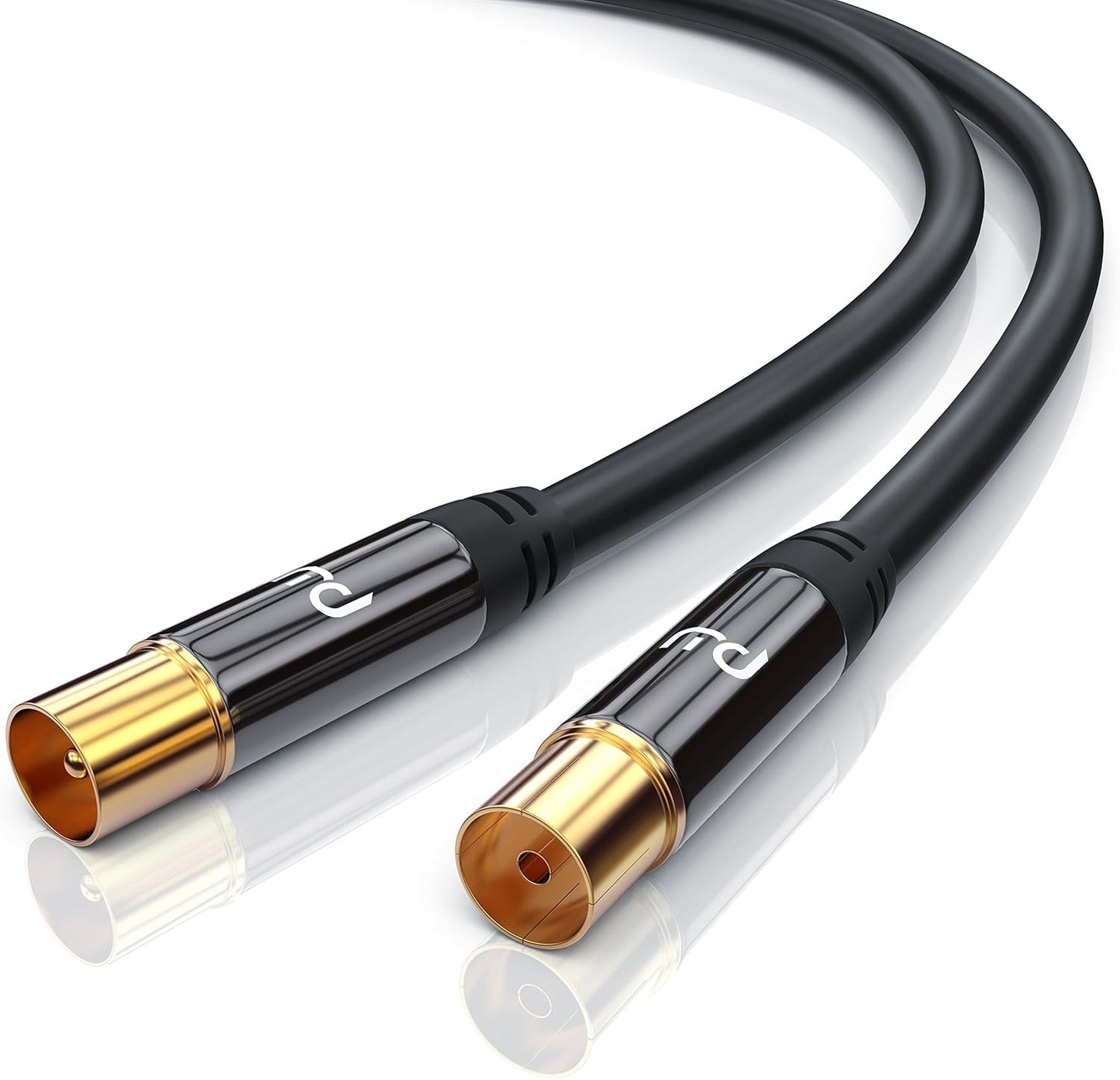 Antennenkabel HDTV 135dB 75 Ohm (7,5m), 7,5m schwarz