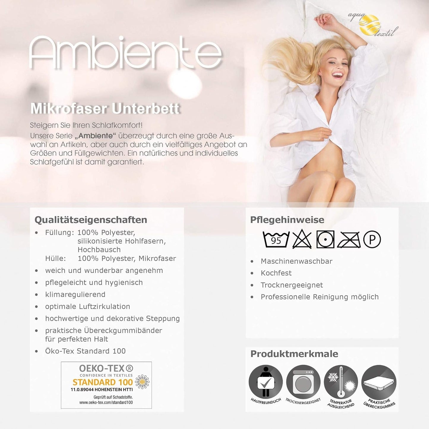 Matratzenschoner (180x200 cm), 180 x 200 cm Unterbett