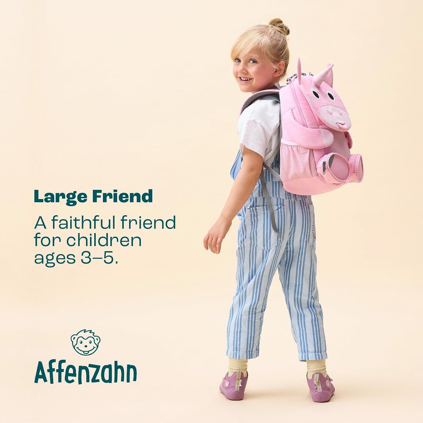 Kinderrucksack Grosser Freund, 8 L Einhorn - Rosa