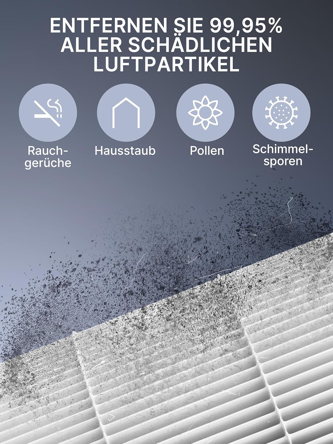 4er-Set Ersatzfilter für Philips AC2939/10, 4 Stück Ersatzfilter für 2000i