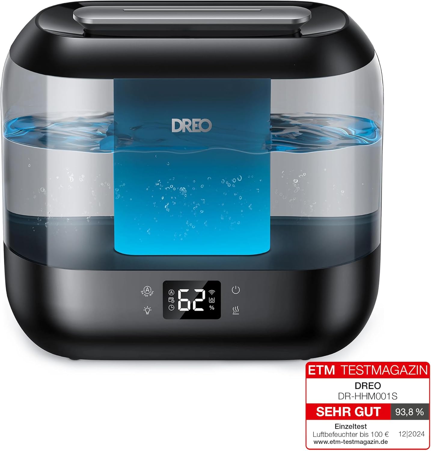 Smart Luftbefeuchter, Schwarz 4L