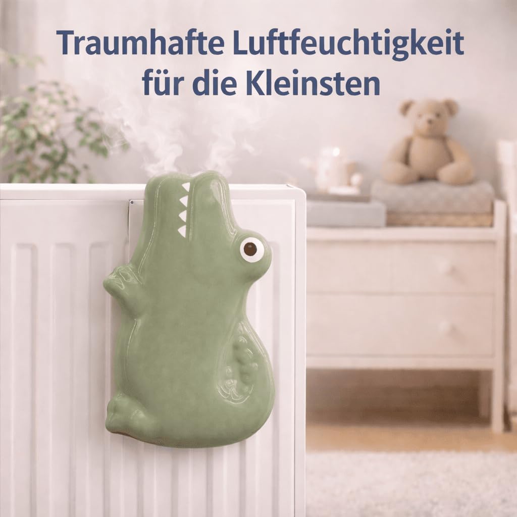 6-teiliges Luftbefeuchter-Set für Heizung Krokodile, Krokodile