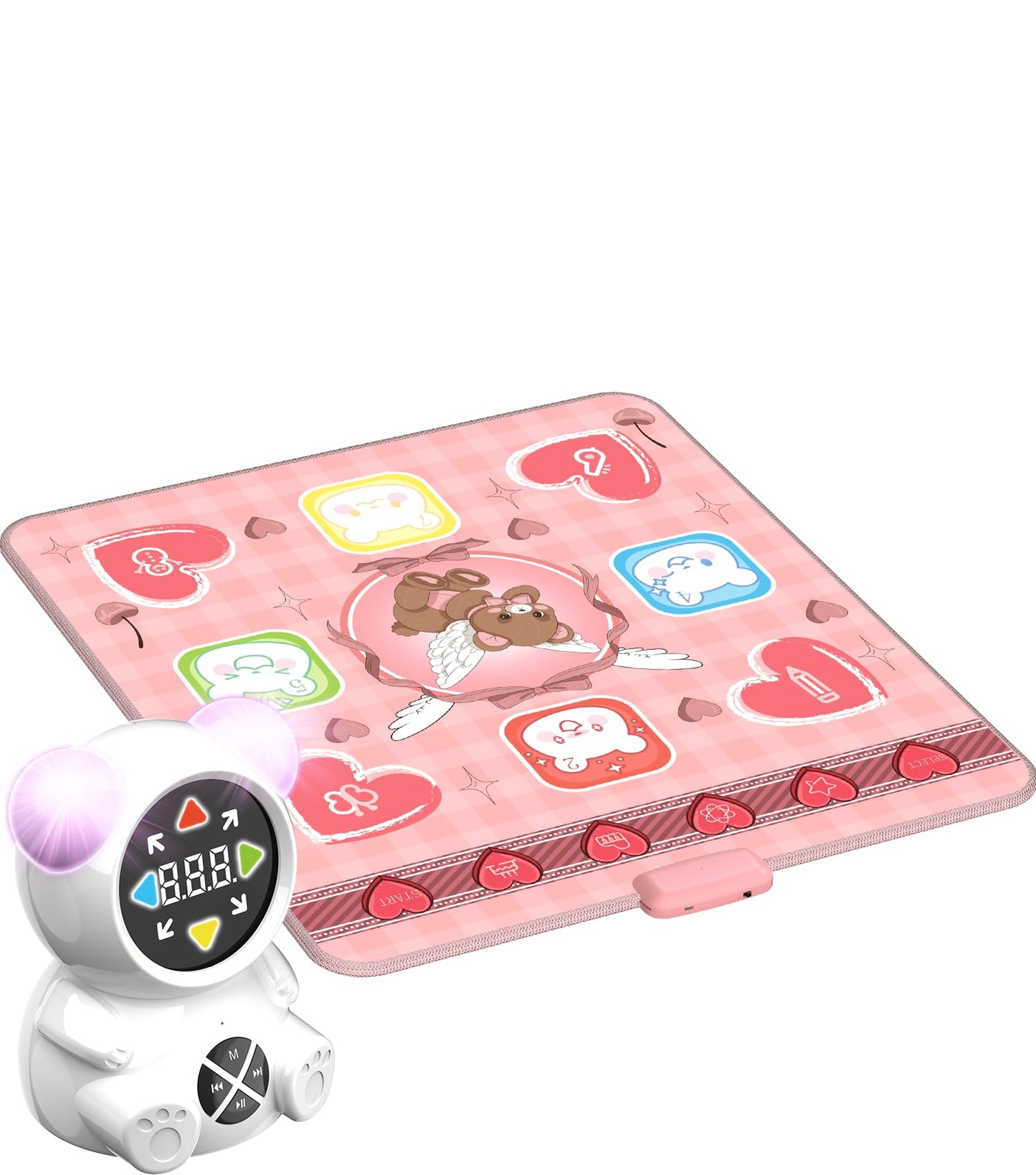 Leuchtende Tanzmatte für Kinder mit Musikplayer