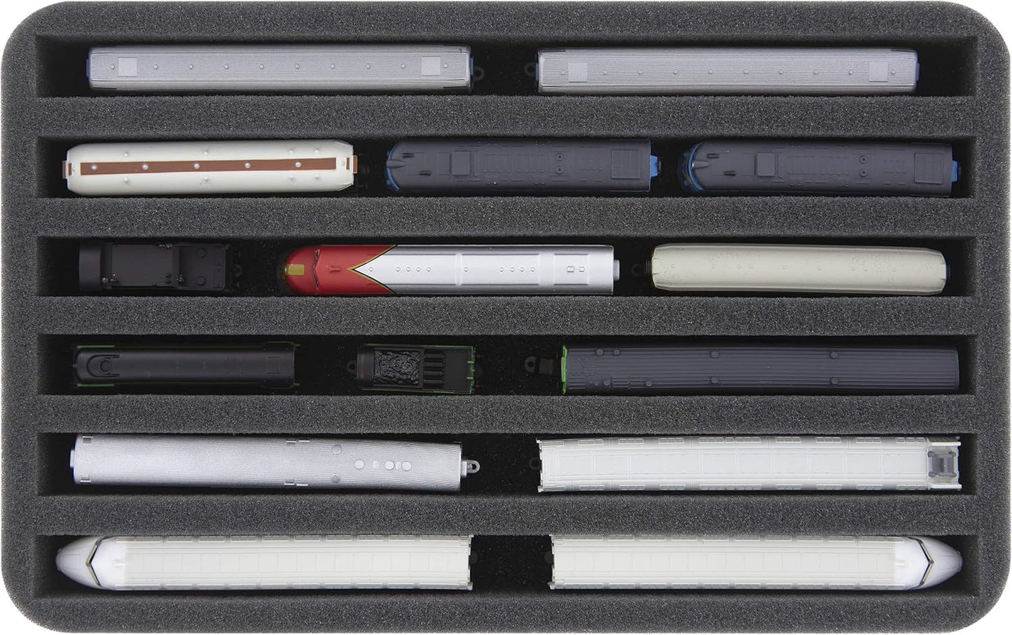 Magnetbox für Modelleisenbahn, 6 Stege