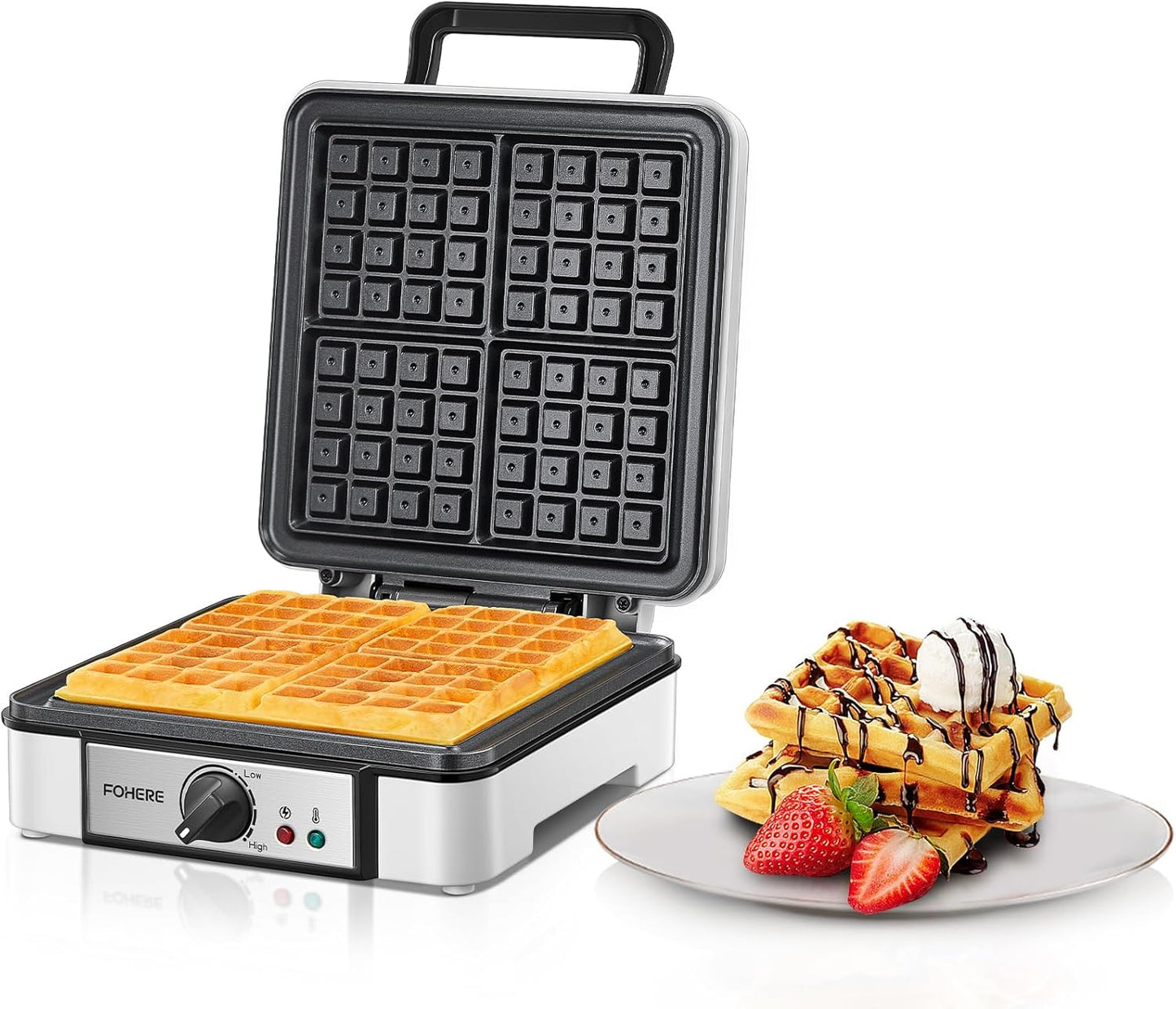 Waffeleisen für 4 Waffeln, 4 Waffeln