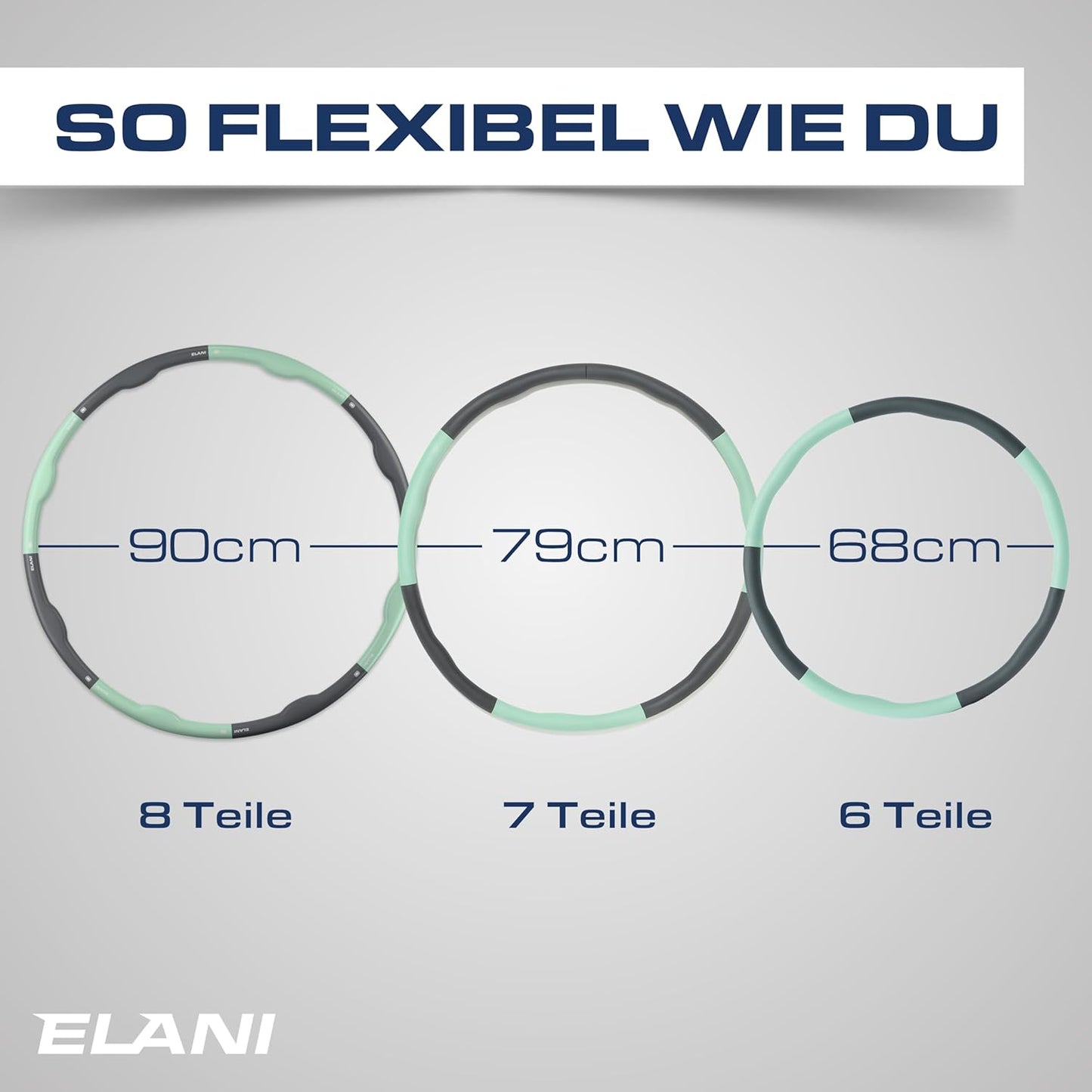 Hula Hoop Reifen, Mintgrün 1,5kg