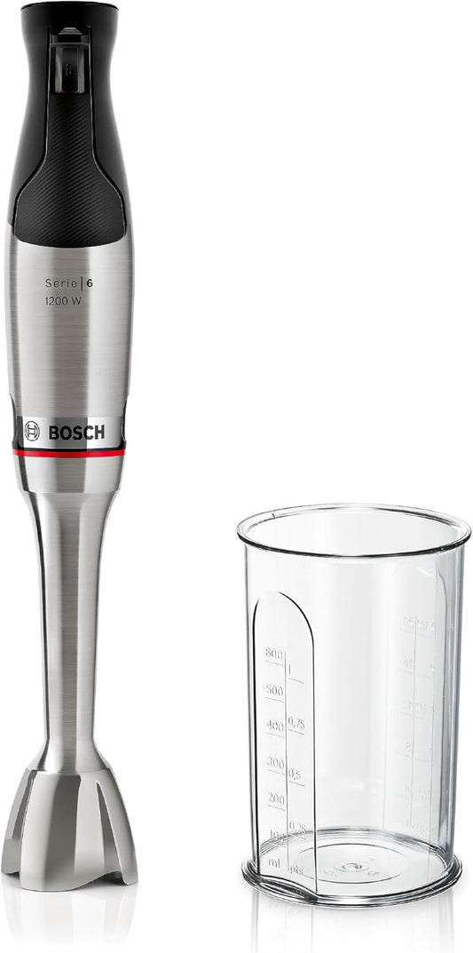 ErgoMaster Serie 6 Stabmixer, 1-in-1, 1200 Watt Edelstahl/Schwarz