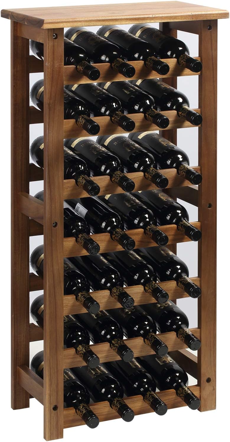 Massives Weinregal