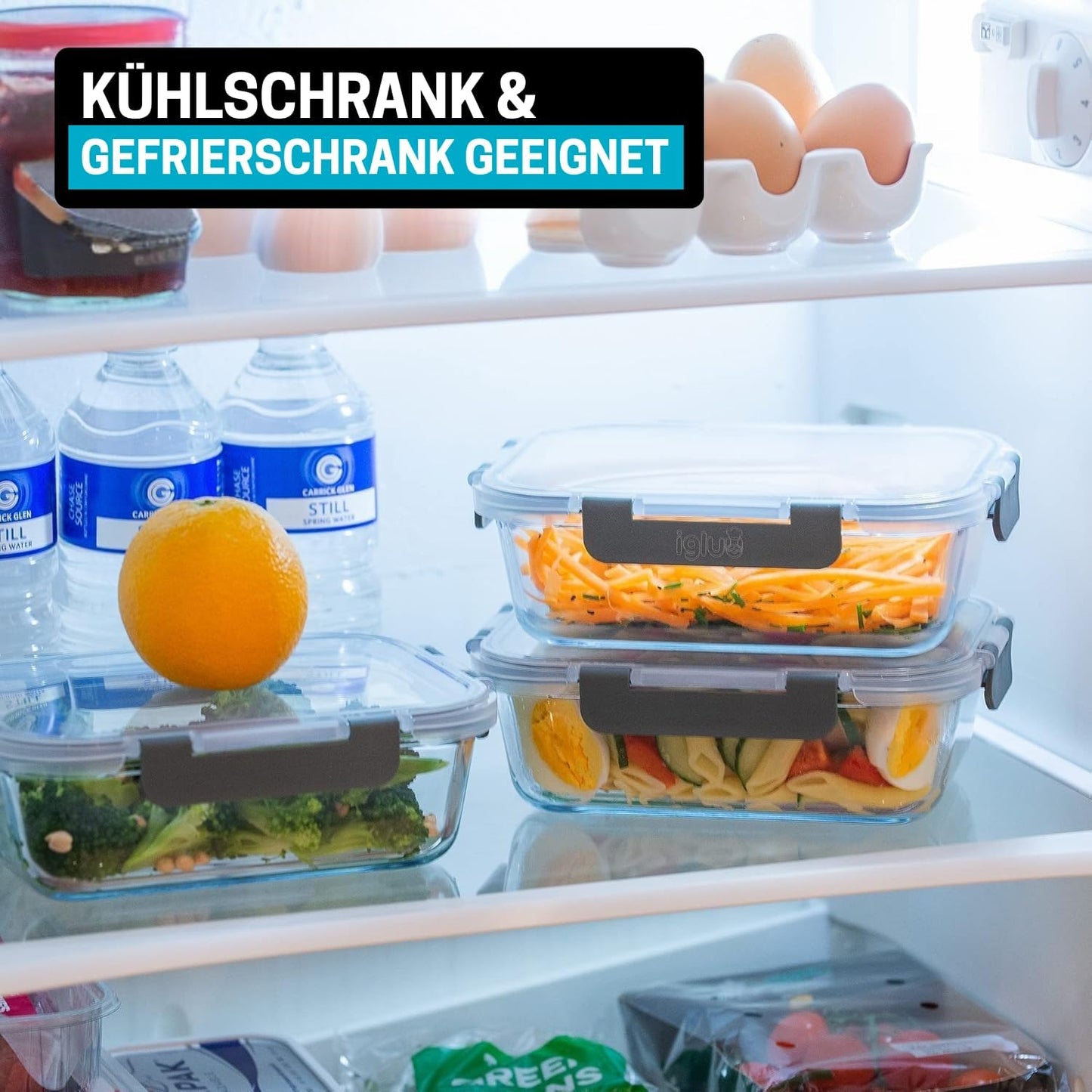 5-teiliges Frischhaltedosen-Set, auslaufsicher, 5 Pcs 1L
