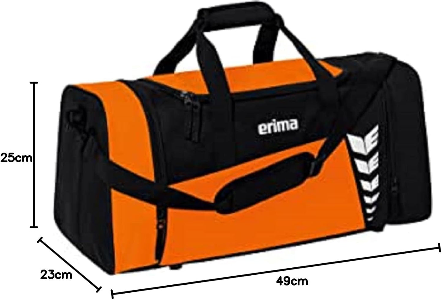 Six Wings Sporttasche, S Orange/Schwarz