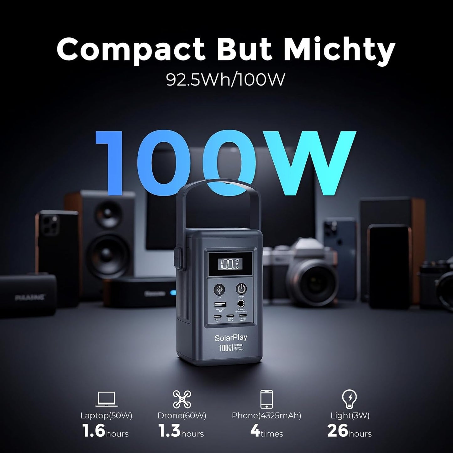 Tragbare Powerstation, 100w
