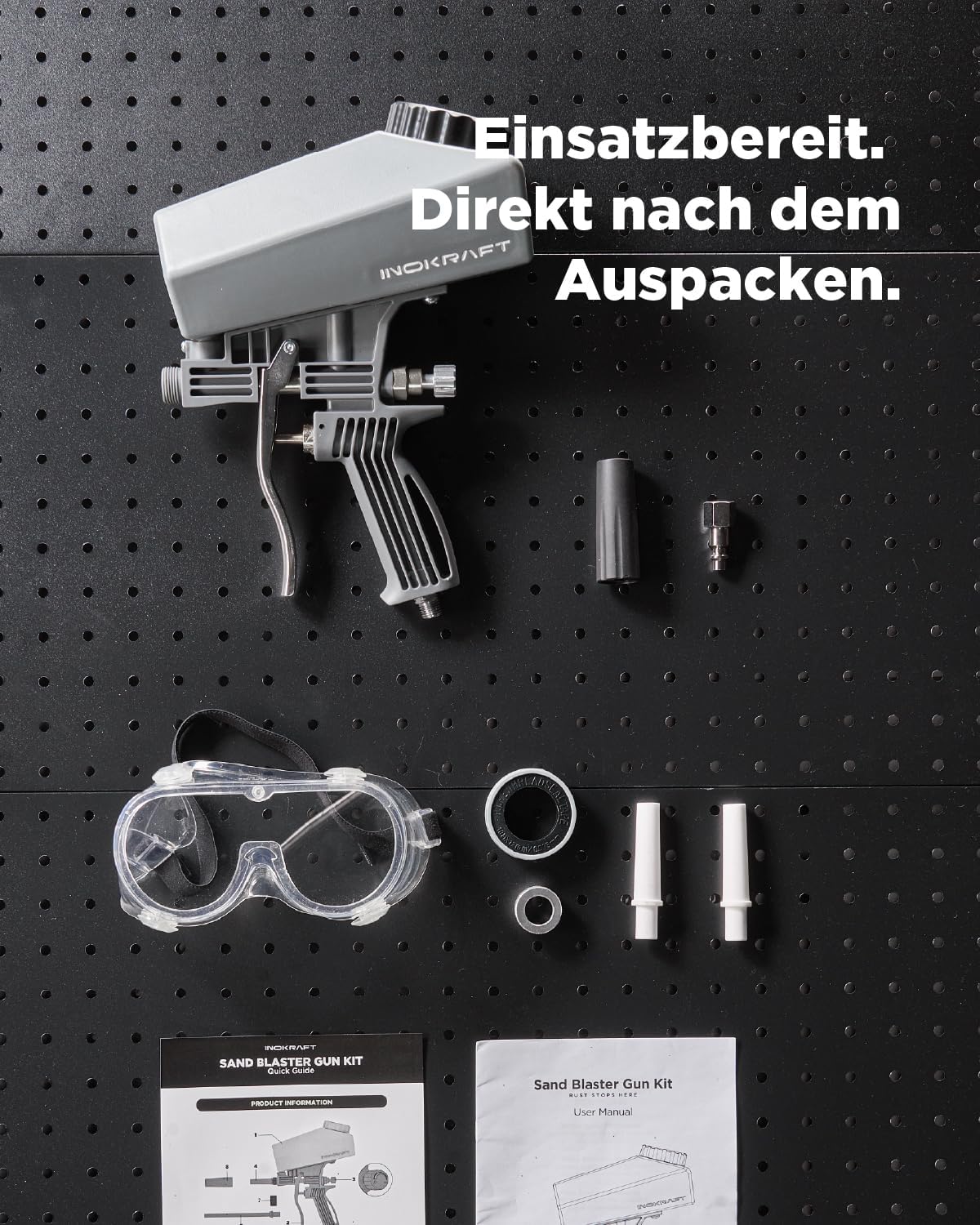 Tragbare Sandstrahlpistole, Sandstrahler Basic Set