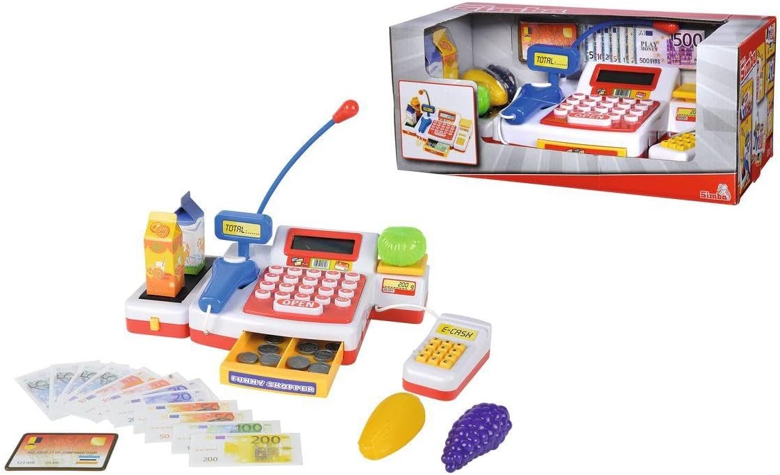 Supermarktkasse mit Scanner, Supermarktkasse