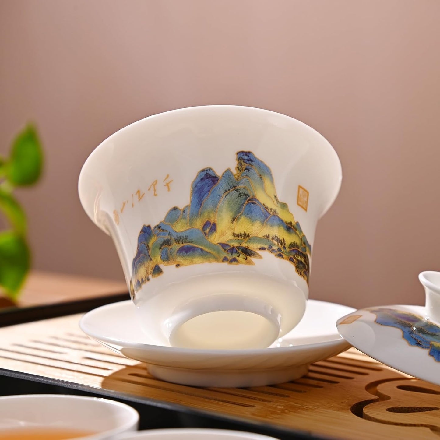 Traditionelles Chinesisches Teeset mit 6 Tassen, Qljs - Gaiwan